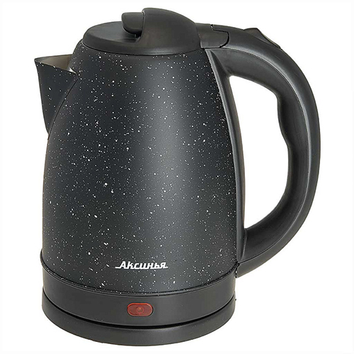 Чайник электрический АКСИНЬЯ КС-1016 1,8л 1500Вт нержавейка/черный гранит