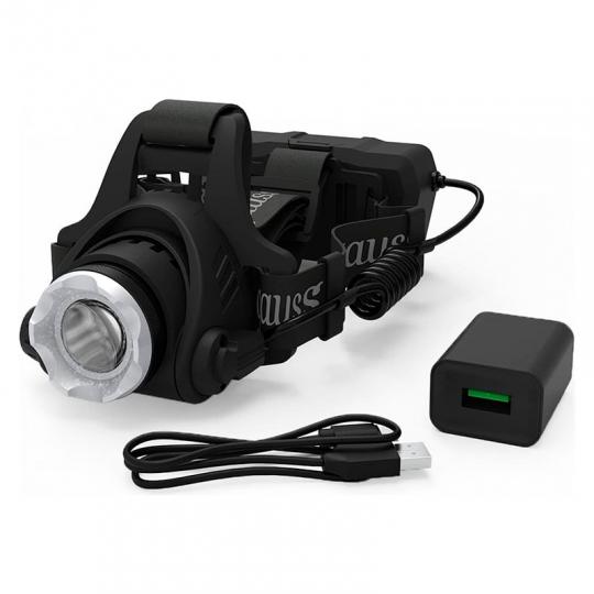 Фонарь налобный Gauss GFL407 5W 450lm Li-ion 2400mAh LED