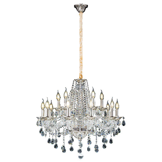 Люстра Сфера света 1677/10+5 SN+BK  Veneto Luce