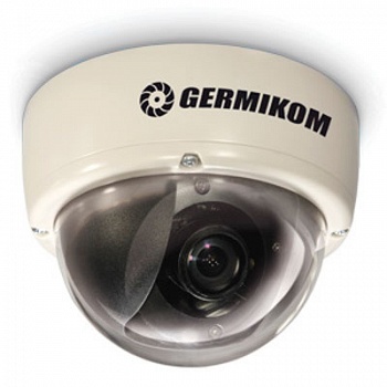 Видеокамера Germikom DX-4 (130-30гр.) ч/б купол.600ТВЛ