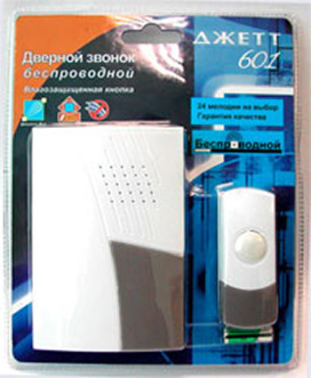 Звонок беспров. ДЖЕТТ 601 (80 м,24 мел.)