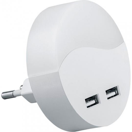Светильник ночник  Feron FN1122  0.45W 230V c USB белый