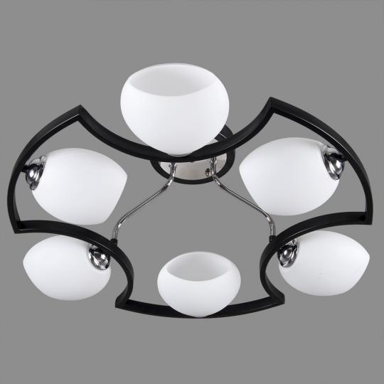 Светильник потолочный 21 Век 8002F/6BK (220V 40W Е27)