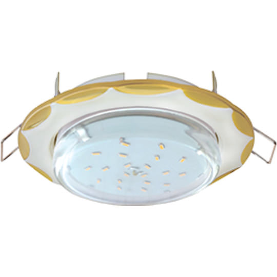 Светильник Экола GX53 H4 жемчуг-золото (без лампы) FY81H4ECB