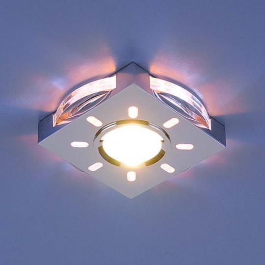 Светильник Электростандарт 1051 хром/белая подсветка LED G5.3
