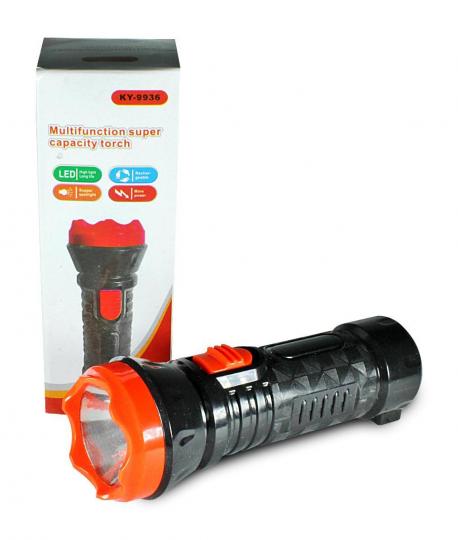 Фонарь аккум KY-9936 1 LED, 1 режим работы, ЗУ выдвижная вилка