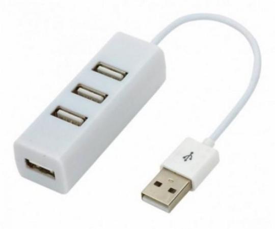 Разветвитель USB на 4 порта черный/белый 18-4103-1 REXANT