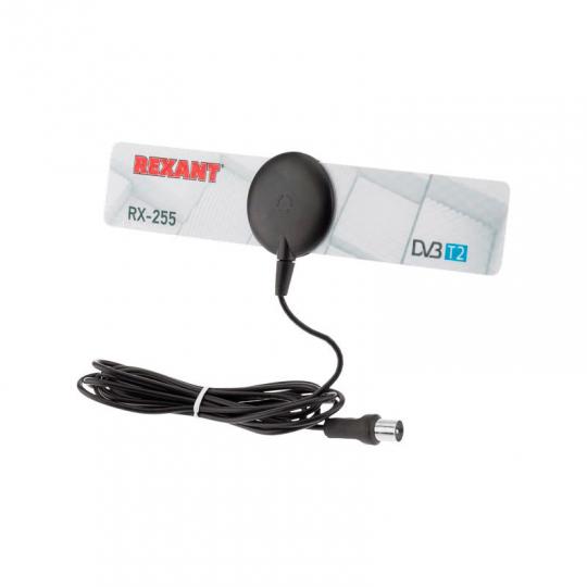 Антенна комнатная RX-255 для цифрового телевид. DVB-T2 Rexant