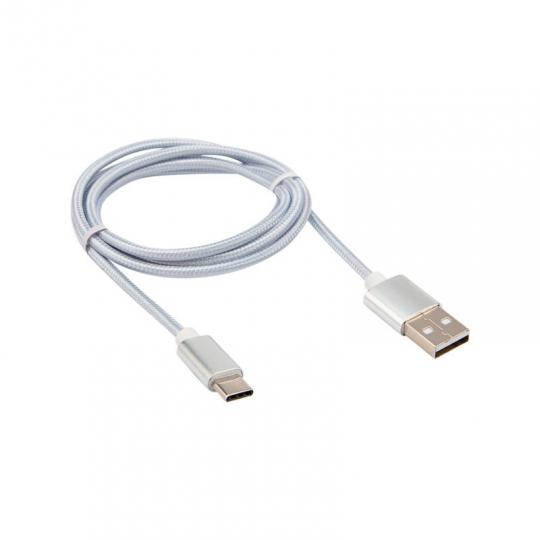 Шнур REXANT USB 3.1 type C (male)-USB 2.0(male) 1м черный