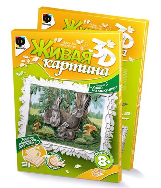 Набор Живая картина Ушки на макушке