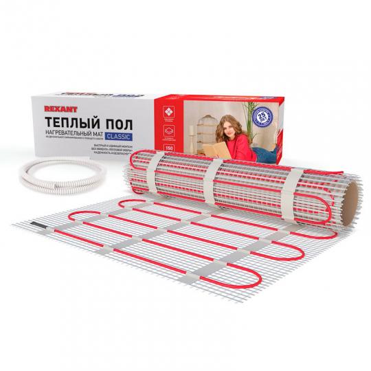 Теплый пол Rexant Classic RNX 6,0-900W-6кв.м.(0.5*12.0) 2-х жильный с экраном