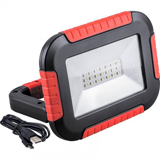 Прожектор 10W светодиодный аккумуляторный 6400K, 21*SMD2835 IP44 TL911