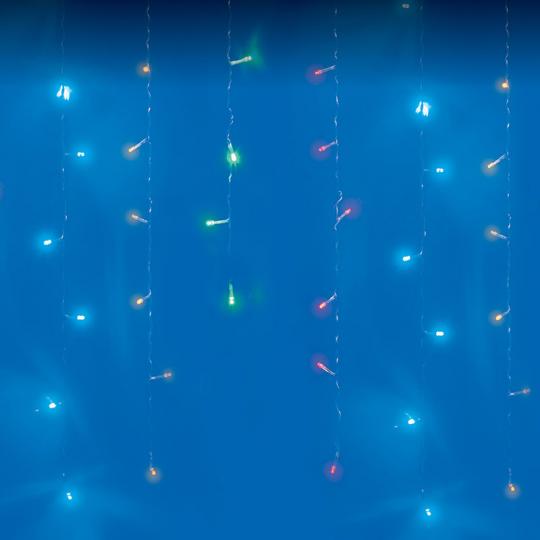 Гирлянда Uniel, свет мульти, с контр., бахрома, 20м, 480LED, IP44