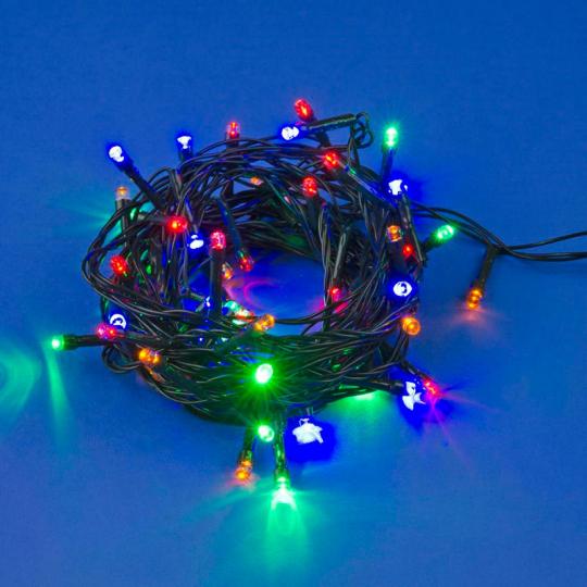 Гирлянда Uniel, свет мульти, нить, c контр., 50LED, 5м. 