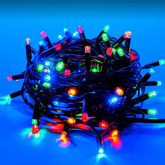 Гирлянда Uniel, каучук, свет мульти, нить , с контр.,120LED, 10м. IP67ULD-S1000-120-DBA MULTI