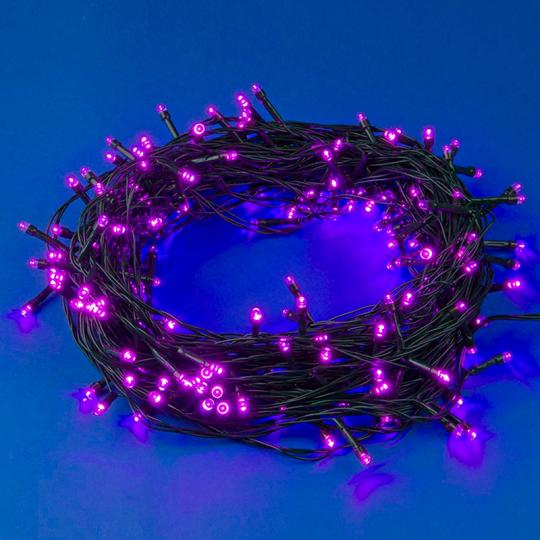 Гирлянда Uniel, свет розовый, нить, с контр., 200LED, 20м. 