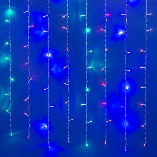 Гирлянда Uniel, свет мульти, занавес, с контр.,1,5*1м, 160LED