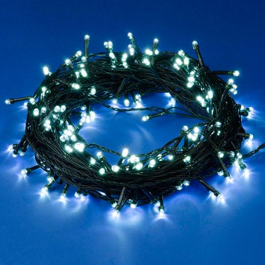 Гирлянда Uniel, свет белый, нить, с контр., 200LED, 20м. 