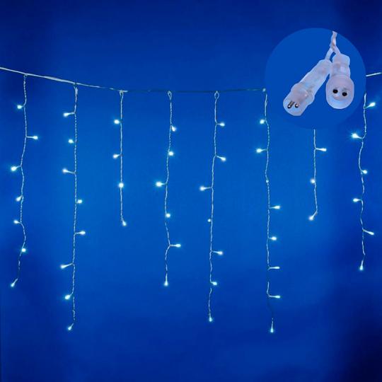Гирлянда Uniel, свет белый, мерцание бахрома, 2м, 100LED, IP44 ULD-B2007-100-TTK WHITE