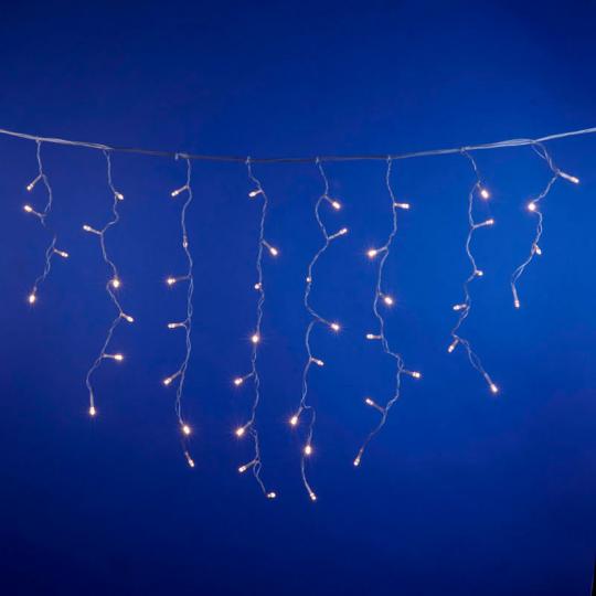 Гирлянда Uniel, свет теплый белый, бахрома, с контр., 200LED, 3м.