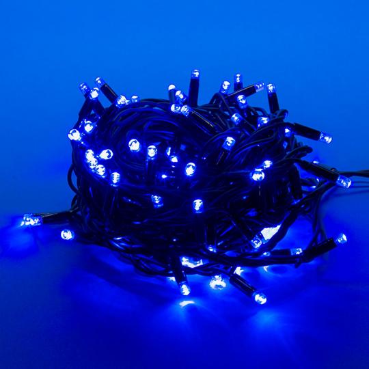 Гирлянда Uniel, каучук, свет синий, нить, с контр.,120LED, 10м. IP67 ULD-S1000-120-DBA BLUE