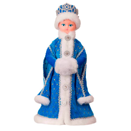 Игрушка-кукла Снегурочка Царская Голубая, 44 см